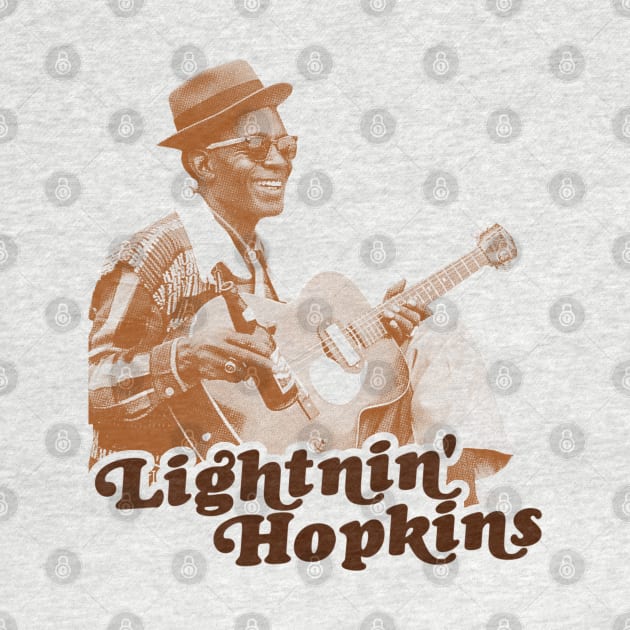 Retro Lightnin Hopkins Sepia Tribute by darklordpug